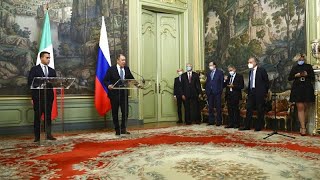 Visite de Lavrov à Rome  la Russie daccord pour un G20 sur lAfghanistan [upl. by Hampton33]