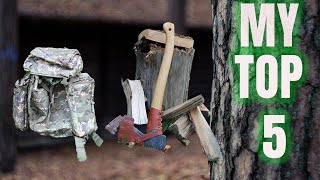 My top 5 Bushcraft and outdoor items  Outdoor Gear [upl. by Morten]