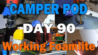 Day 90 Waterproof Plywood Alternative  Testing Tools With Foamlite  Building a Teardrop Camper [upl. by Arec732]