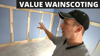 Fast Efficient Wainscoting  Value Engineered Wainscoting Details [upl. by Valorie]