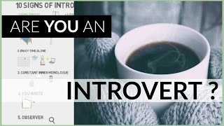 10 Introvert Signs  Personality Type [upl. by Maura349]