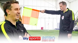 Do Gary Neville and Jamie Carragher have what it takes to be linesmen ⚽👀 [upl. by Nyssa]