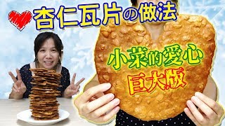 杏仁瓦片做法 零技巧 拌一拌放烤箱 不用電動打蛋器就能做 Almond Tuiles Recipe ｜乾杯與小菜的日常 [upl. by Riocard]