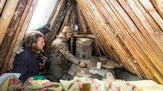 Bush Camp Long Term Winter Survival Shelter Course [upl. by Enylodnewg140]