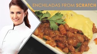 Enchiladas From Scratch  Mexican Enchiladas  Shipra Khanna Recipes [upl. by Ahsinned]