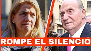 LA INFANTA CRISTINA ROMPE EL SILENCIO por MUDANZA DEL REY JUAN CARLOS I a ESPAÑA ¡URGENTE [upl. by Desirea193]