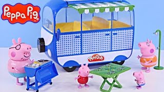 NEW Peppa Pig Holiday Campervan Trip  Peppapig Toy Episode Play Doh 2015 DCTC Videos [upl. by Hamaso]