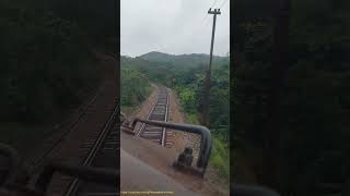 Embarque conosco em um dia chuvoso na Ferrovia  trens chuva [upl. by Airotel]