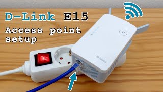 DLink E15 WiFi 6 extender dual band • Access point mode setup [upl. by Ellehcar516]