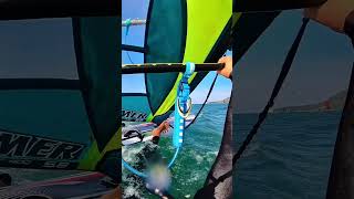 Doing a waterstart with a windsurf windsurf [upl. by Rodney]