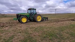 John Deere 8410 Subsoiling with a 5 shank Inline Ripper [upl. by Erfert144]