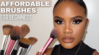 THE ONLY 5 MAKEUP BRUSHES YOU NEED  How To Use Them [upl. by Gilli580]