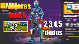 👽 Mejores Hud a 234 y 5 DEDOS para free fire mejor sensibilidad como pc 2023 [upl. by Aniela]