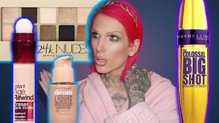 FULL FACE USING ONLY MAYBELLINE PRODUCTS  Jeffree Star [upl. by Lhadnek]