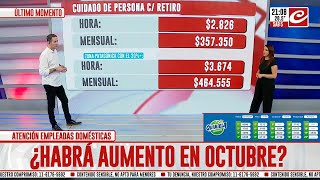 Atención empleadas domésticas ¿Habrá aumento en octubre [upl. by Alva]