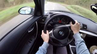 BMW 120d e87 2005  POV Test Drive Drifts Slides Cornering Attacks Engine Sound [upl. by Eillak]