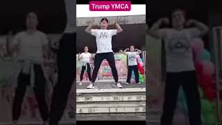 president trump YMCA ymca shortvideo zumbadancelife danceworkout [upl. by Zinn153]