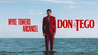 Myke Towers amp Arcangel  DON amp TEGO Lyric Video [upl. by Leaw]