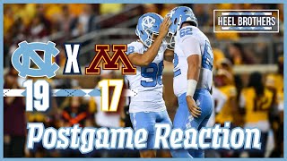 UNC vs Minnesota Football Postgame Reaction [upl. by Siladnerb]