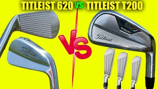 Titleist T200 golf irons vs Titleist 620 MB golf irons Review and Comparison [upl. by Leachim361]