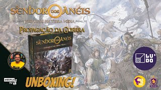 Unboxing  Propagação da Guerra  O Senhor dos Anéis Jornadas na Terra Média [upl. by Ardnasak]