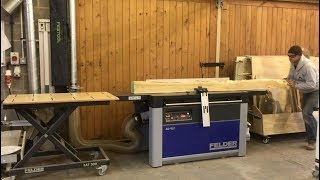 Felder AD951 in Action  Mega planer thicknesser [upl. by Marcus]