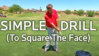 CONSISTENTLY SQUARE THE CLUBFACE with this SIMPLE DRILL [upl. by Dorene]