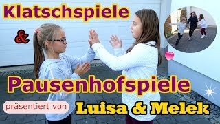 Lustige Klatschspiele amp Pausenspiele  Luisa und Melek [upl. by Tillie]