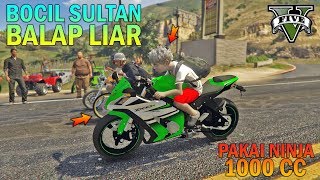 BOCAH SD BELI NINJA IKUT BALAP LIAR  GTA 5 SULTAN [upl. by Anaher]