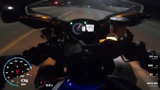 2008 GSXR 1000 GPS Verified Top Speed Run [upl. by Eerpud]