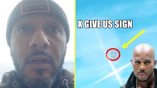 Swizz Beatz Gets A Shock After DMX Face Shone In The Sky ‘This Is ENIGMA X You Playing Hard Bro’ [upl. by Norvall]