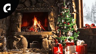 Christmas Pop Music with Fireplace Sounds to Raise Your Christmas Spirit 🎅 1 Hour [upl. by Kahle]