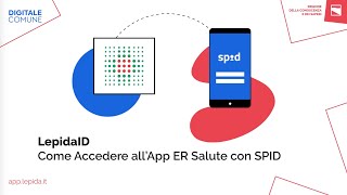 LepidaID  Accedere allAPP ER Salute con SPID [upl. by Dodd180]