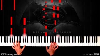 Hans Zimmer amp Junkie XL  Batman v Superman  Beautiful Lie Piano Version  Sheet Music [upl. by Wallack]