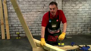 How To Make A DIY Hammock Stand  DIY At Bunnings [upl. by Leacim]