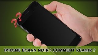 Mon écran iPhone reste noir  Comment faire [upl. by Enilrad]