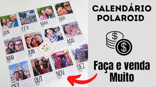 Calendário Polaroid 2023 faça e venda mais dica de precificação [upl. by Leizo]