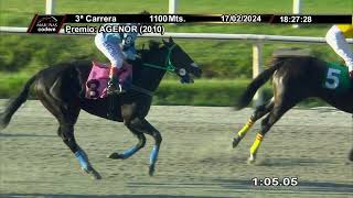 17022024 – Hipodromo Maroñas – Carr 3 – AGENOR 2010 [upl. by Jacobsohn298]