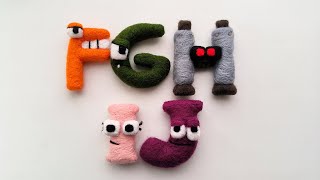 Filipino Alphabet Lore F to J Garrymations version Satisfying Needlefelt Art Compilation [upl. by Adnoek]