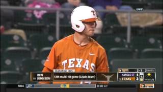 Baseball 2015  Texas v Kansas State  Game 2 [upl. by Rickart]