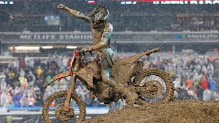 Supercross Round 14 450SX Highlights  East Rutherford NJ MetLife Stadium  Apr 23 2023 [upl. by Crifasi]