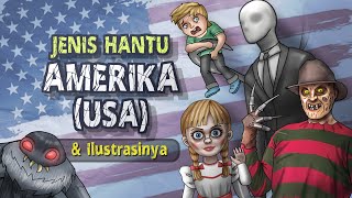 Jenis Hantu Amerika USA amp Ilustrasinya HORORTIME  Kartun Hantu amp Cerita Misteri Horor Annabelle [upl. by Anel]