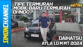 DAIHATSU AYLA 10 M MT A350RS 2024  REVIEW INDONESIA [upl. by Cranston]