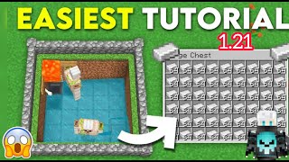 MINECRAFT 121 Easy Ironfarm  Tutorial [upl. by Supat]