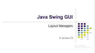 Layout Managers in Java Swing API GUI [upl. by Aehta271]