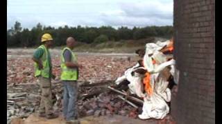 steeplejacks chimney demo hapton lancashire [upl. by Pulchi378]