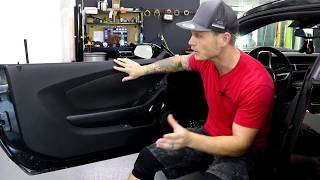 HOW TO REMOVE INSIDE DOOR PANEL ON A CAMARO [upl. by Lehcnom]