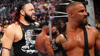 WWE was extremely happy to the face off between Bron Breakker and Jacob Fatu on RAW [upl. by Hnahym]