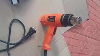 Black and decker heat gun unboxing [upl. by Lanita]