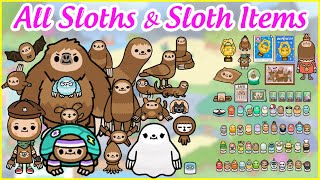 🦥 Find all Sloths and Sloth Items in Toca Life World  Toca Amore TV [upl. by Mukul]